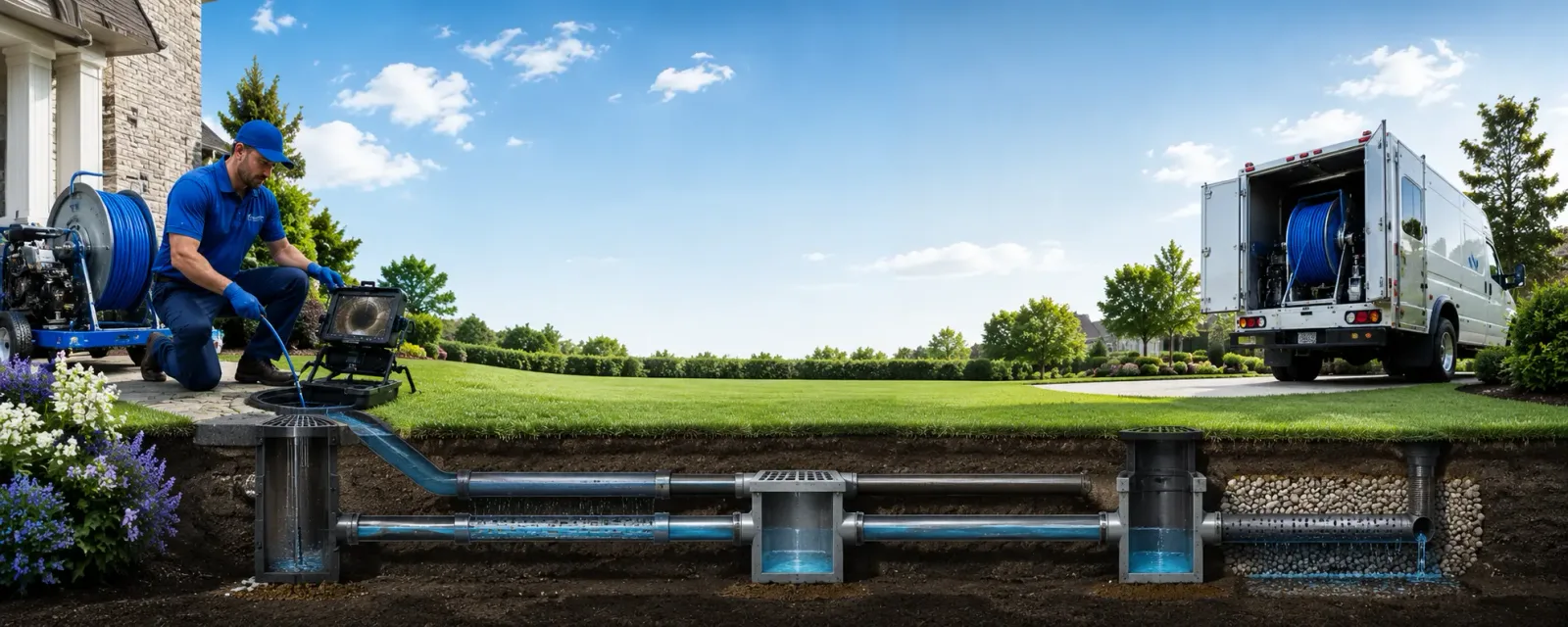 Outdoor drain cleaning information for Trout Lake, MI